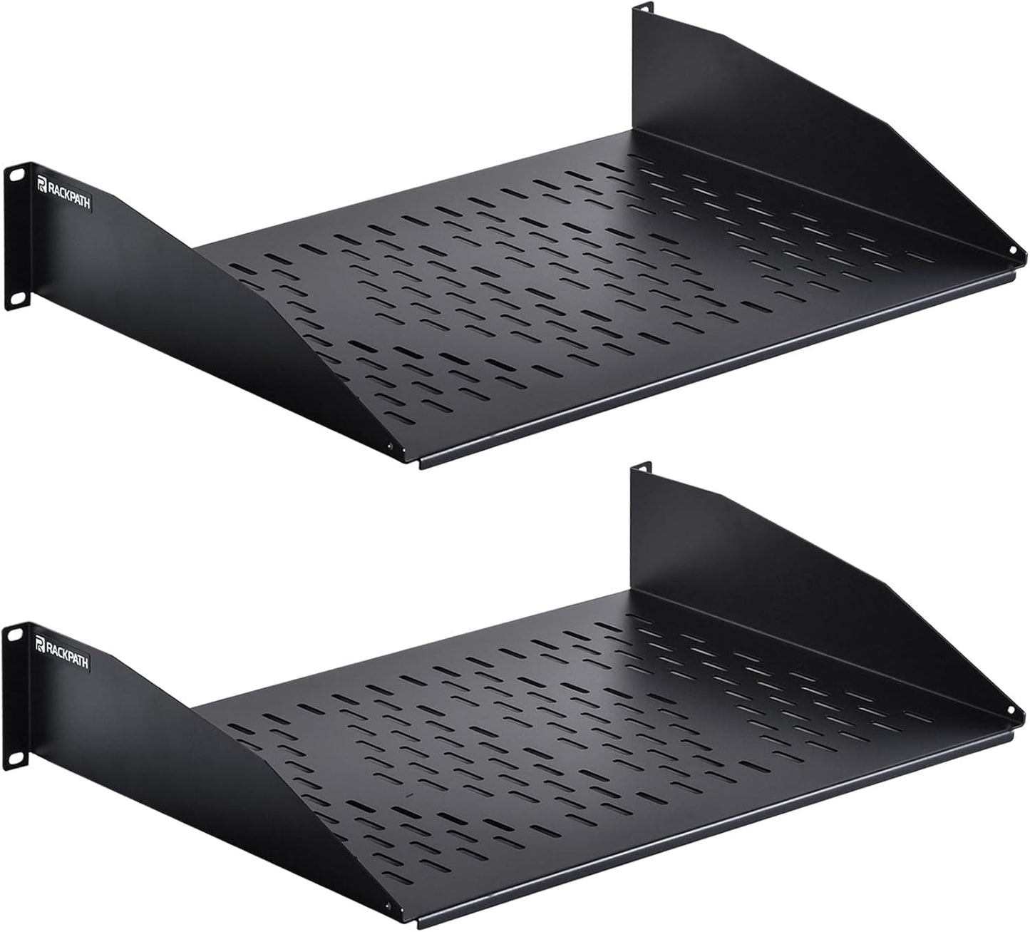 RackPath 2U Cantilever Universal Rack Shelf for AV Equipment