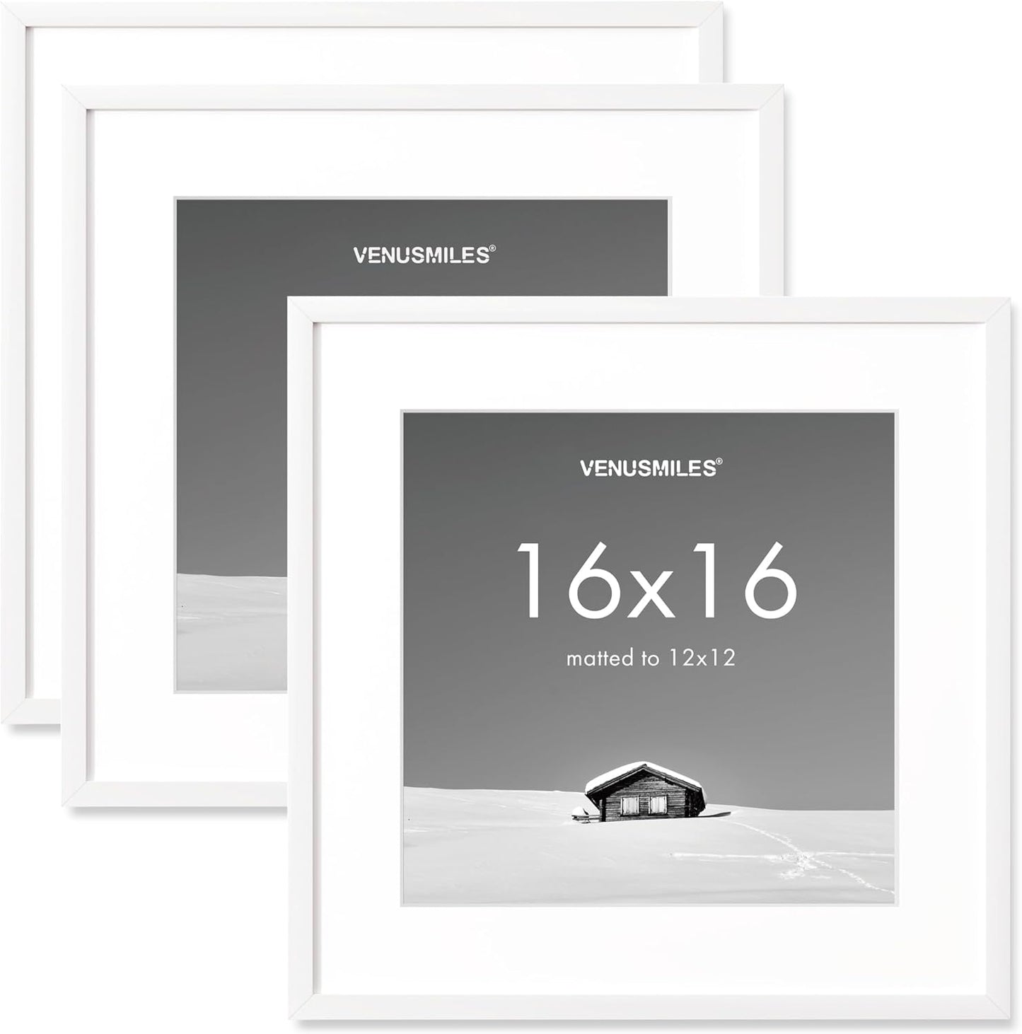 16x16 Picture Frame Set - Versatile Wall Hanging Frames