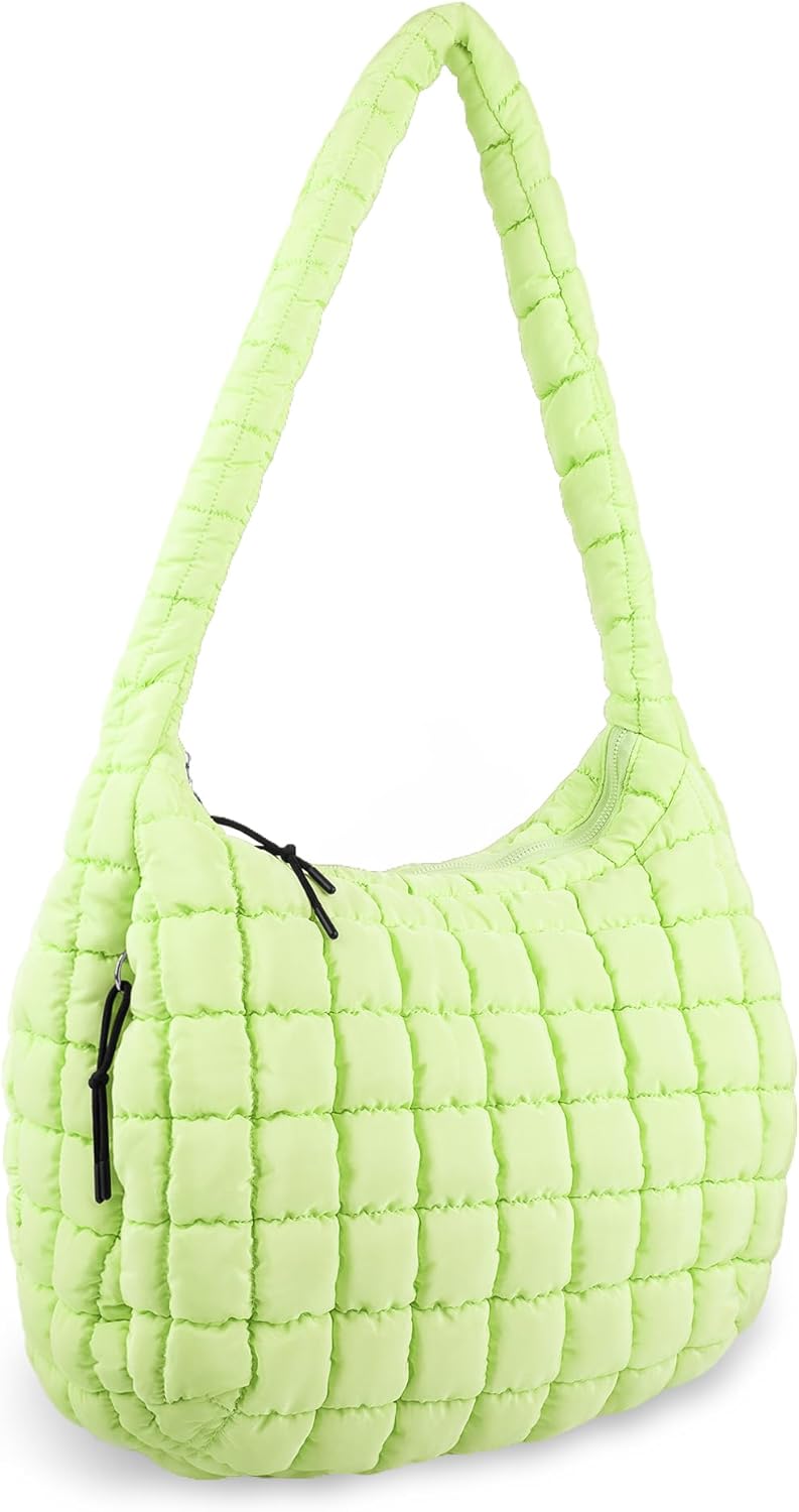 Quilted Puffer Tote Bag Purse for Women - Lightweight & Stylish