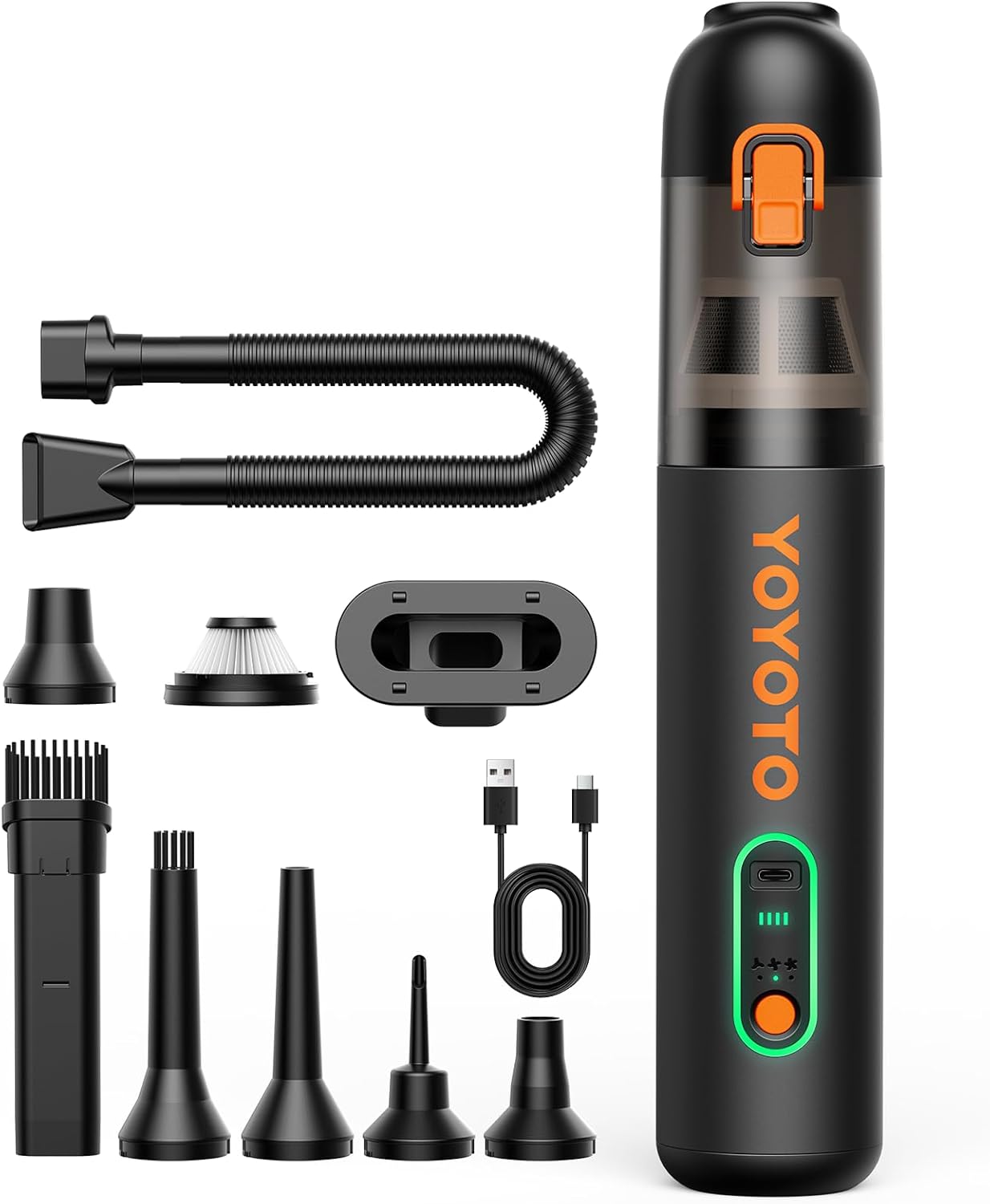 Handheld Car Vacuum with 21000Pa Suction for Ultimate Cleaning