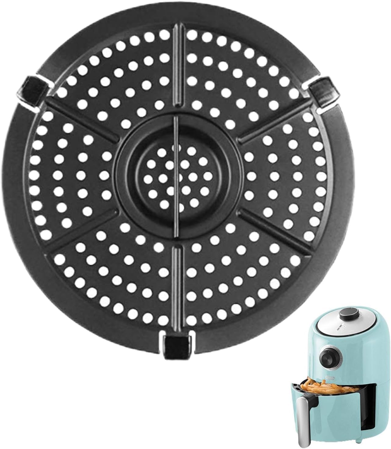 Dash Air Fryer Grill Pan - Upgraded Non-Stick