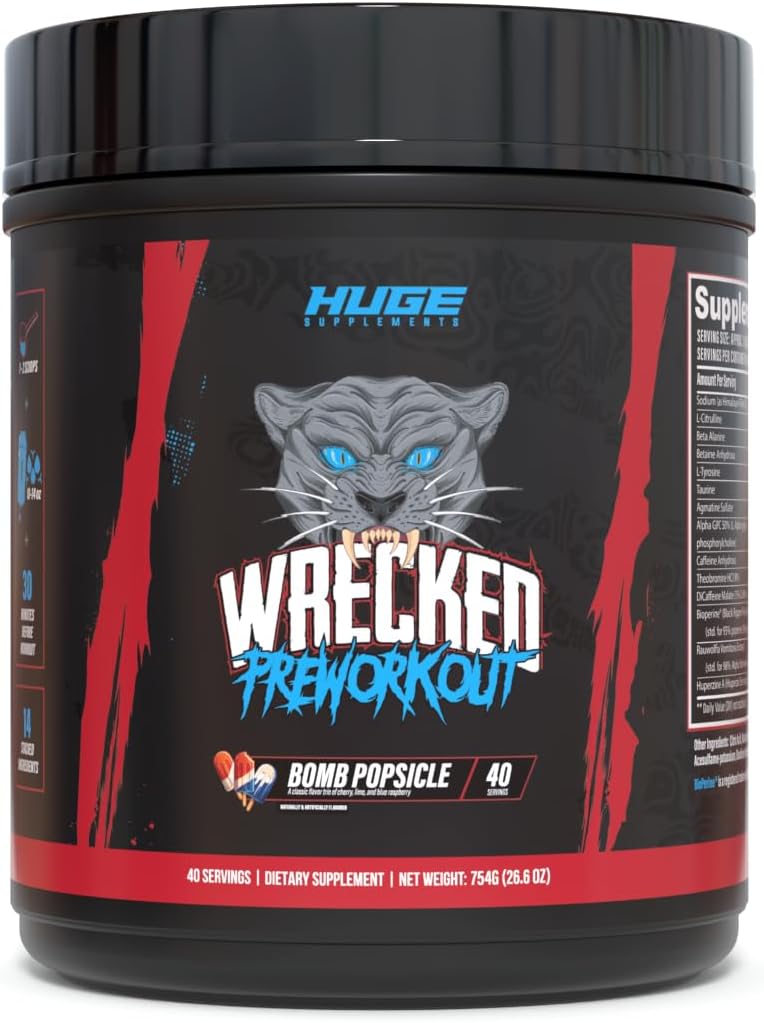 Wrecked Pre Workout Powder for Energy, Focus, and Performance