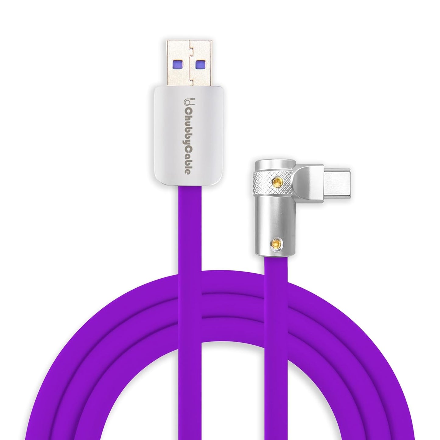Chubbycable FlexElbow 90 Degree USB C Cable for Fast Charging