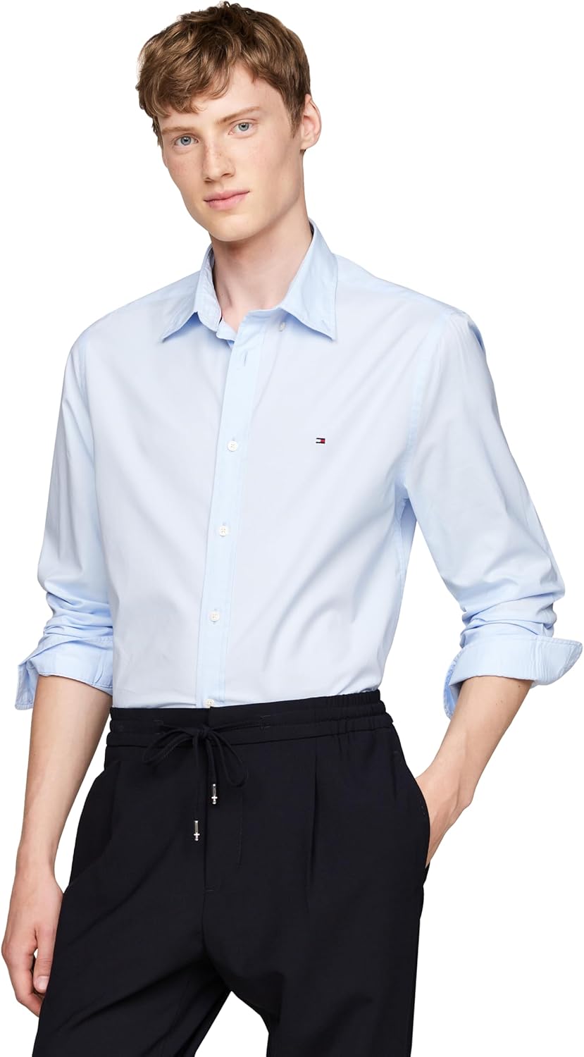Tommy Hilfiger Long Sleeve Poplin Regular Fit Button Down Shirts