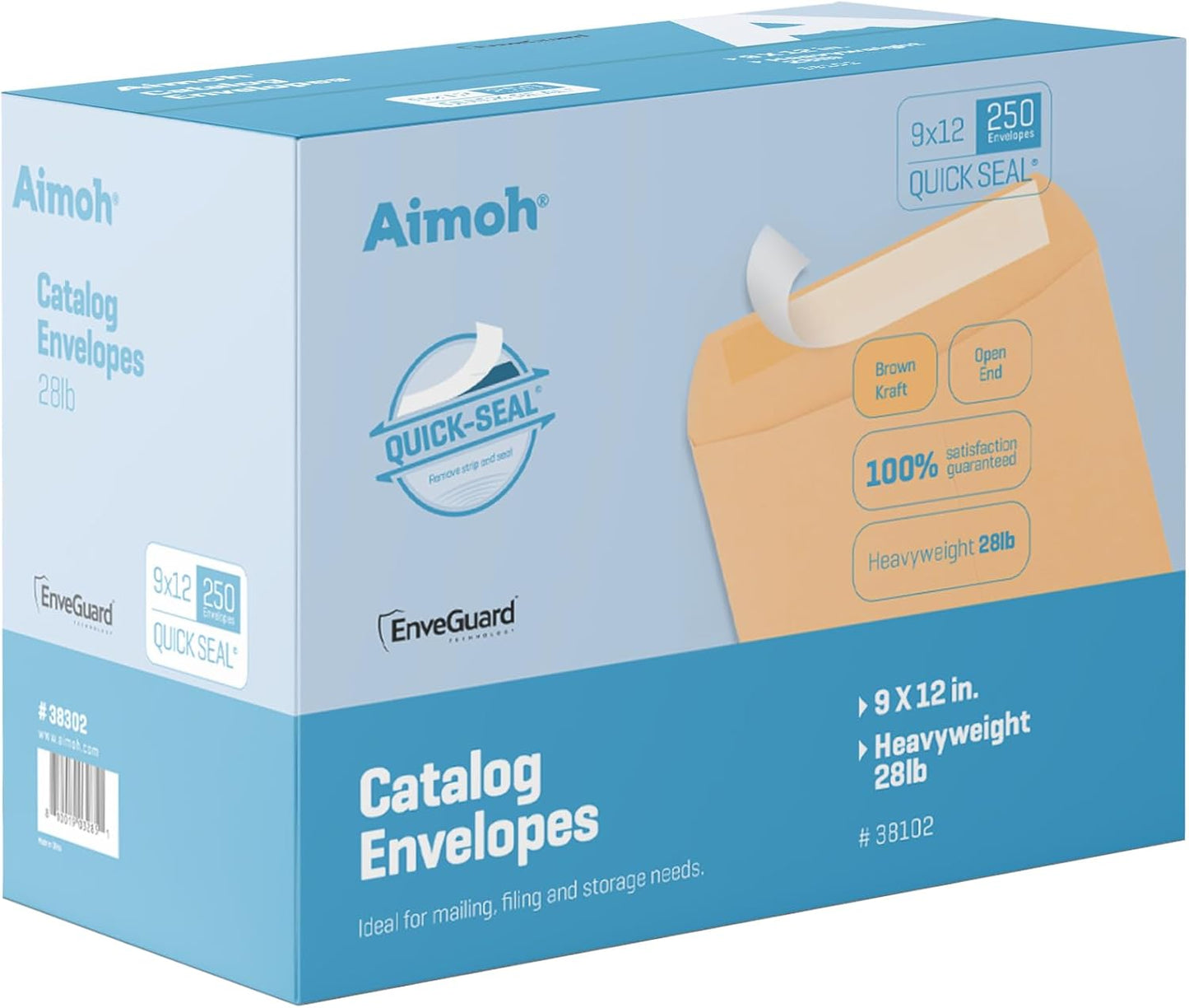 9x12 Self-Seal Brown Kraft Catalog Envelopes for Business Use