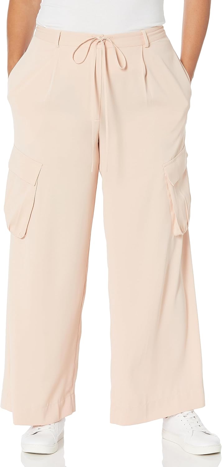 The Drop Women's Black Satin Cargo Pants by @kelclight
