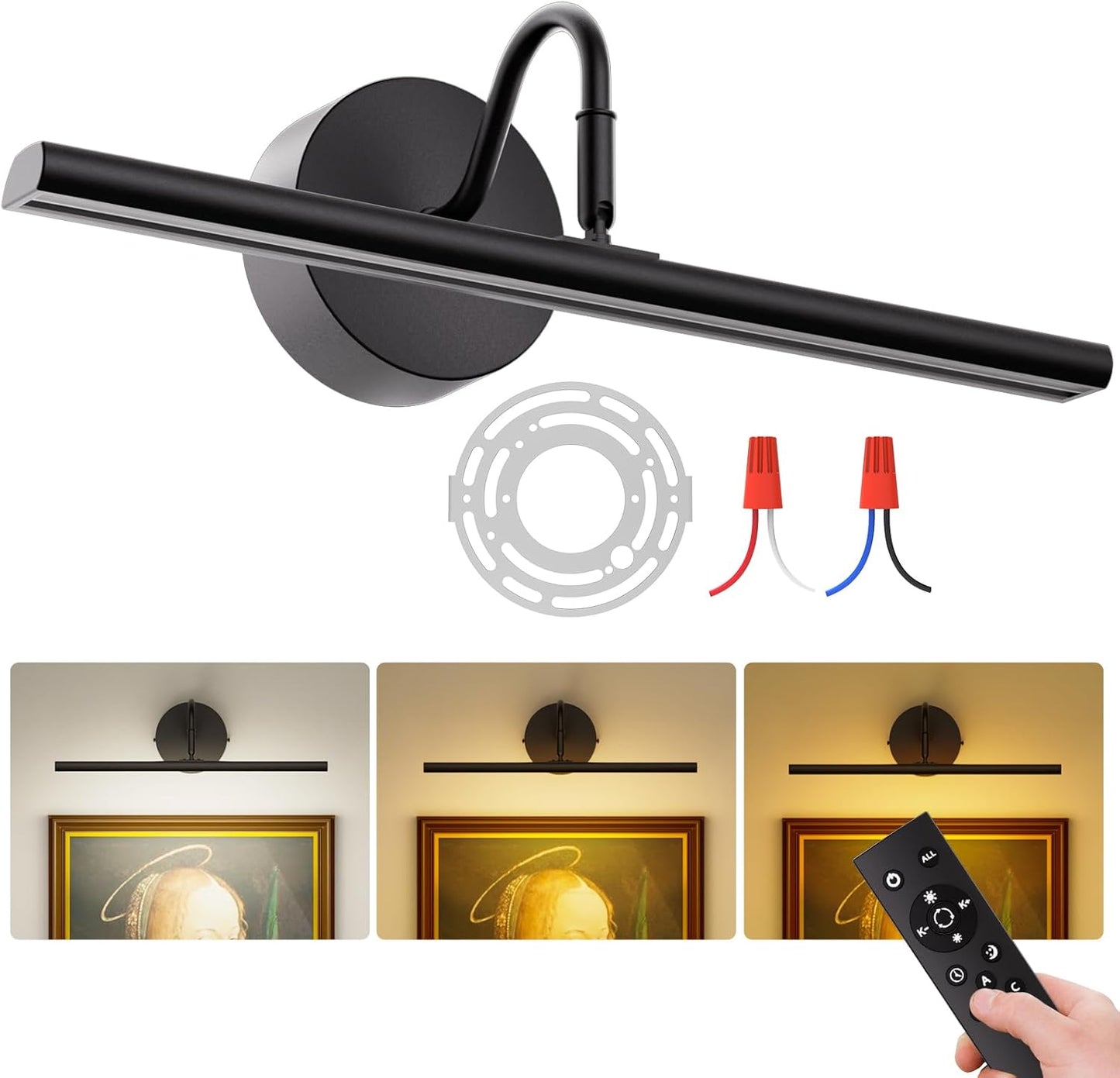 Picture Light Hard-Wired 16.5in Wall Lights for Artwork Display