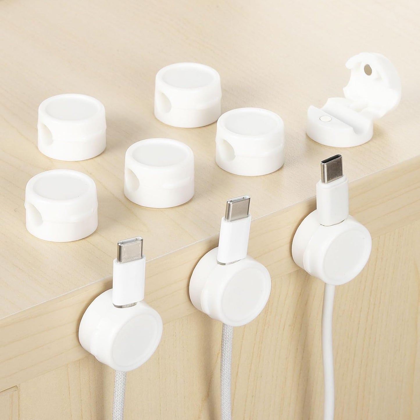 9Pack Magnetic Cord Organizer Set by uxcell