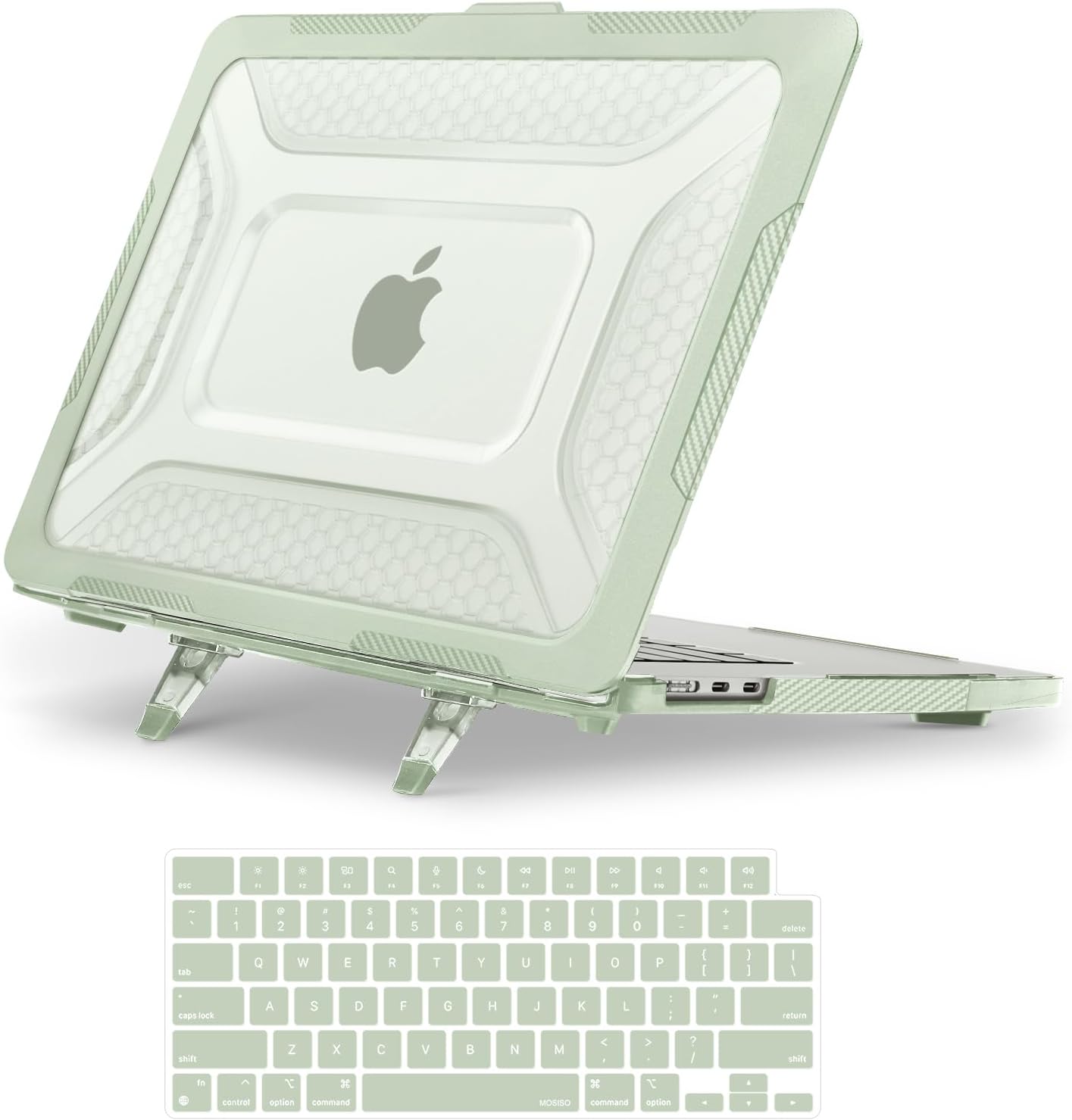 MOSISO MacBook Air 15 inch Case with Kickstand in Sage Green