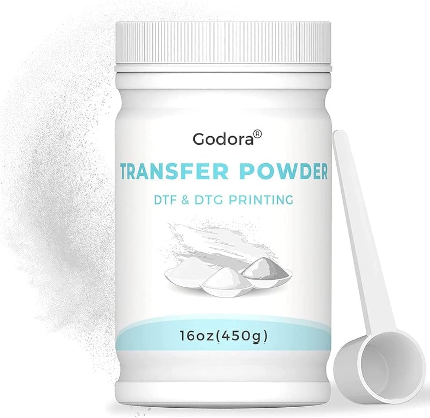 Godora White DTF Powder: Enhance Dark Garment Prints