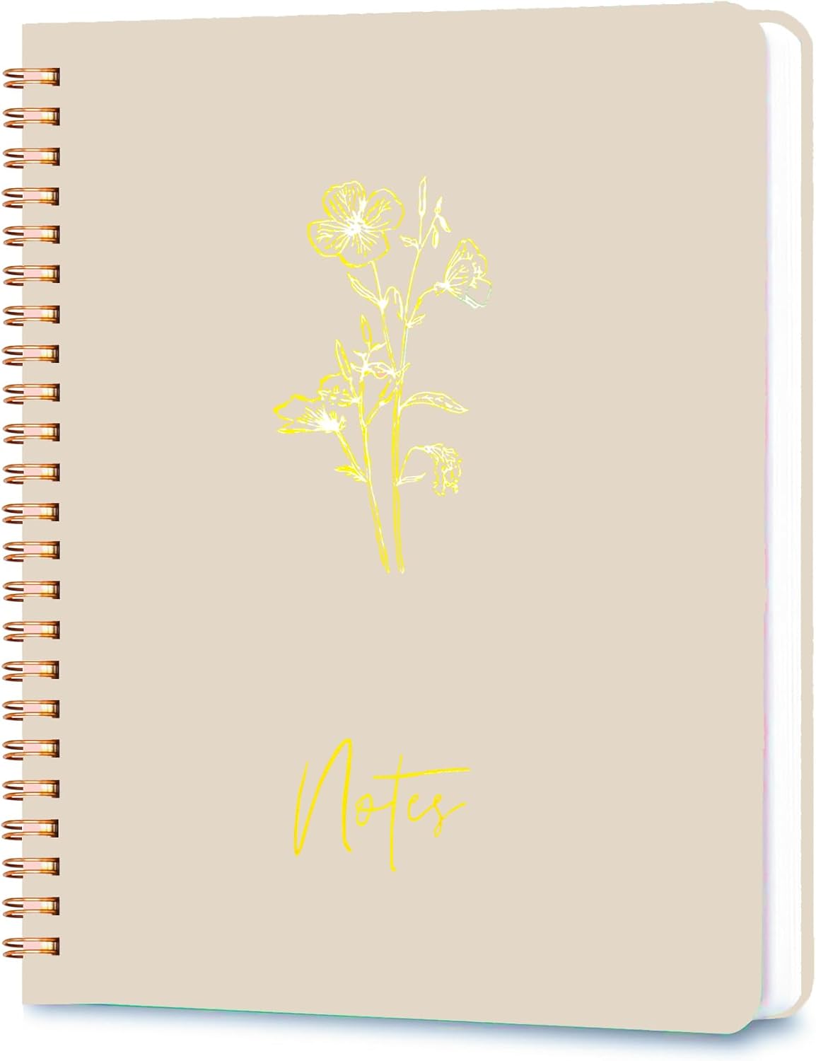 Erenou Off-White A5 Lined Spiral Journal