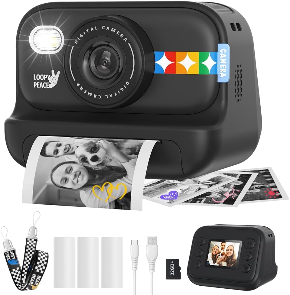 1080P Instant Print Camera for Kids - Unleash Creativity!