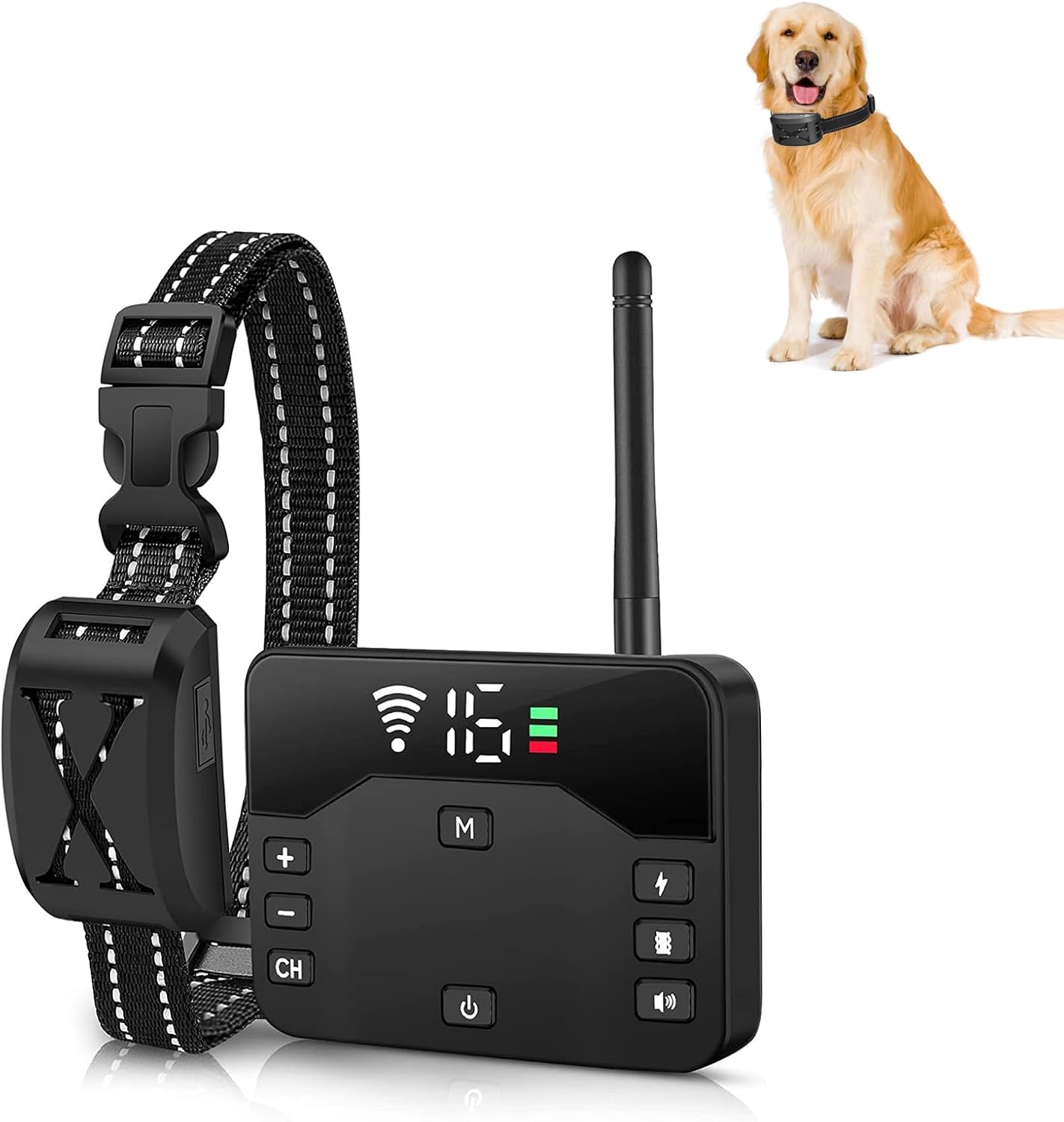 Adjustable Wireless Dog Fence & Training Collar - Train & Contain Safely!