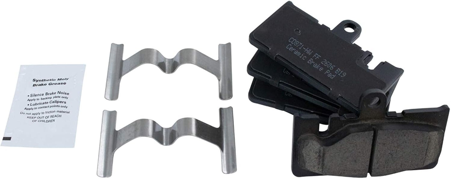 TRQ Rear Brake Pads Ceramic for 2001-2006 Lexus LS430 Vehicles