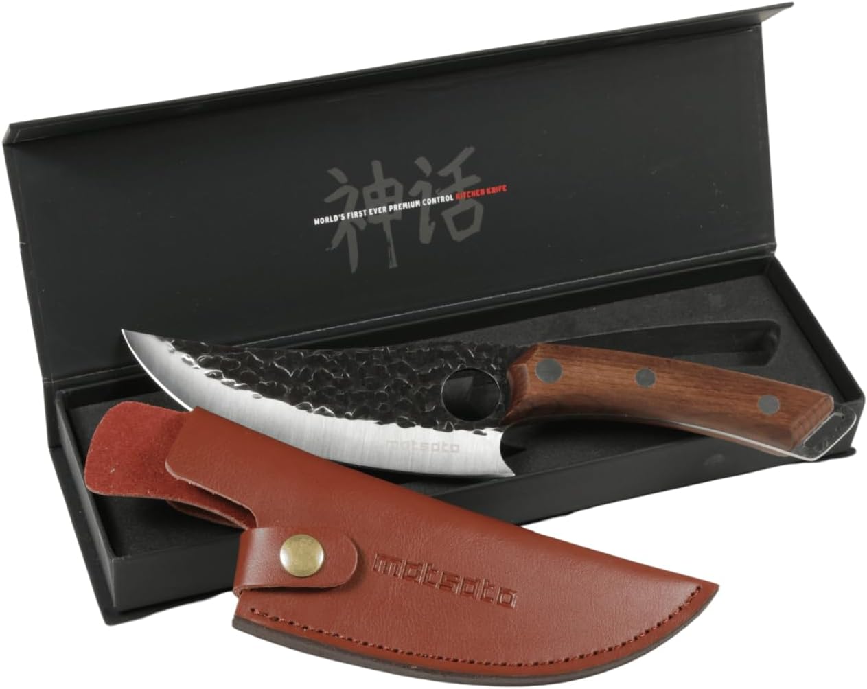 Matsato Chef Knife with Premium Leather Sheath for Cooking