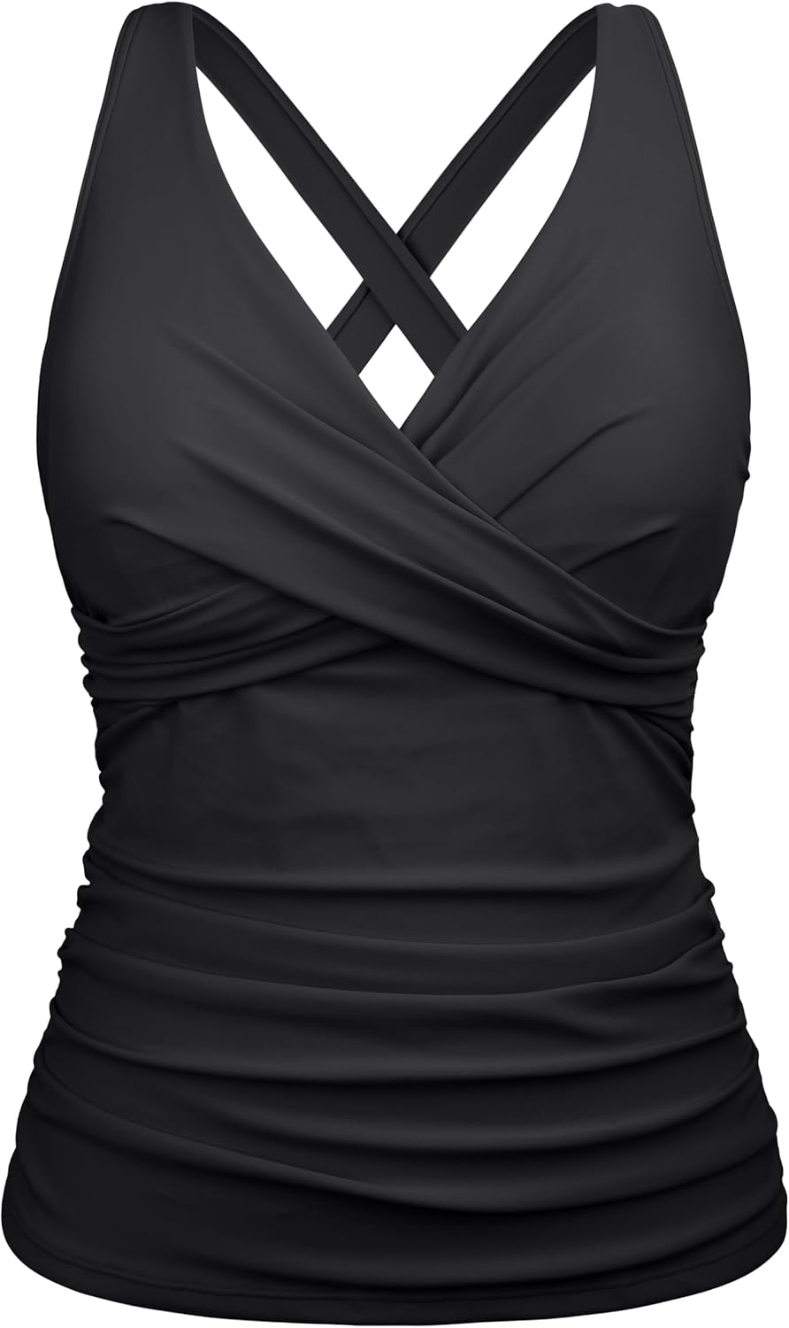 Firpearl Women Underwire Tankini Top for Big Busted Swimsuits