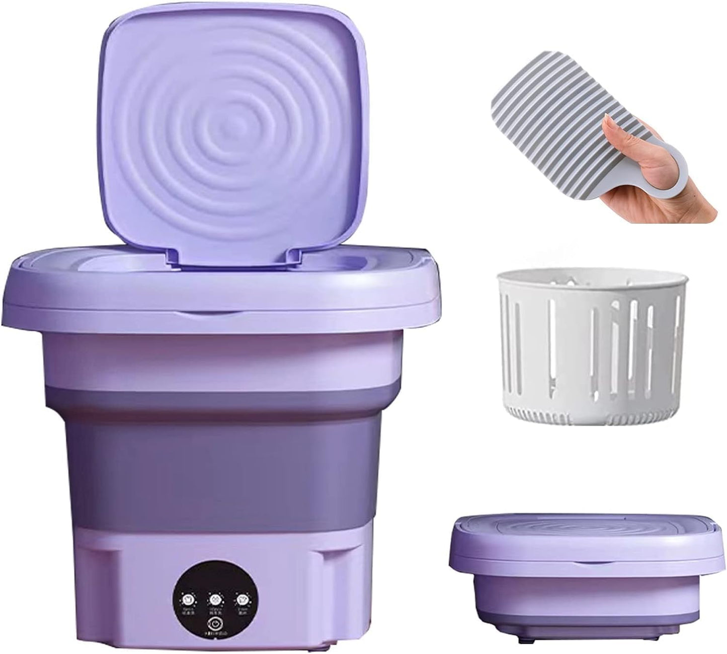 Compact Foldable Mini Washing Machine - Perfect for Small Spaces!