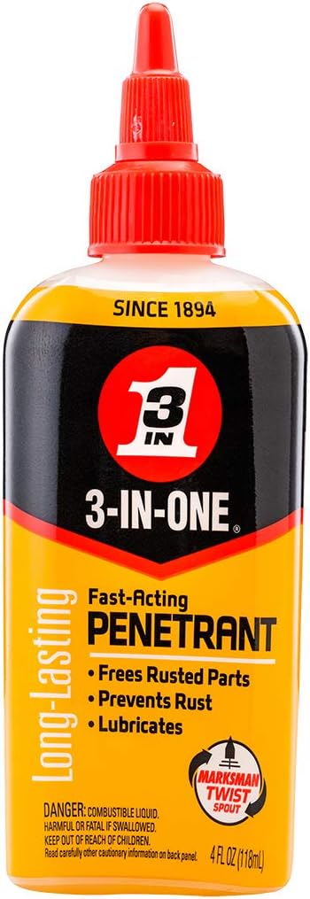 3-IN-ONE Fast-Acting Penetrant Drip Oil for Stuck Parts