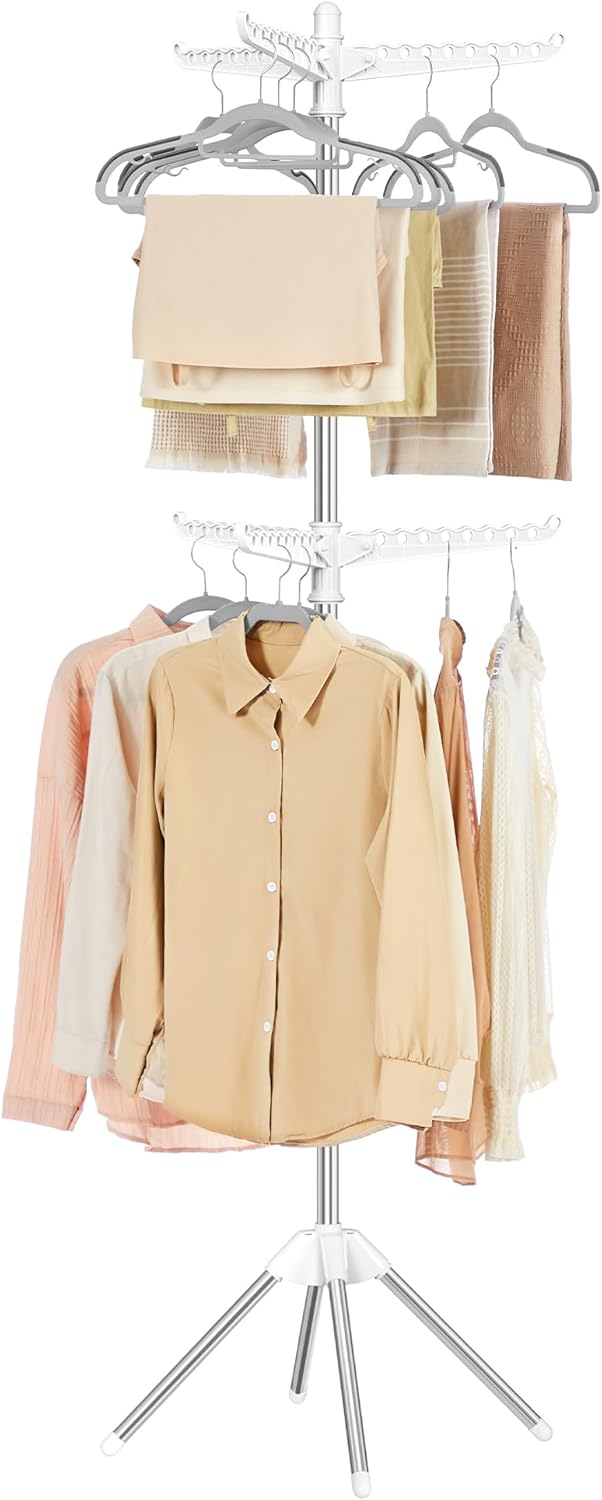 SONGMICS 2-Tier Clothes Drying Rack for Efficient Laundry Drying
