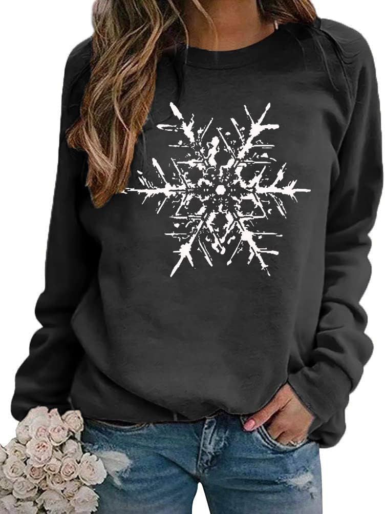 Cozy Christmas Sweatshirt ~ Festive Snowflake Tee