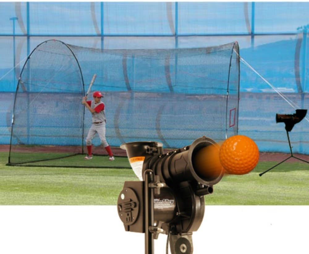 Home Run Practice: Heater Baseball Machine & Cage