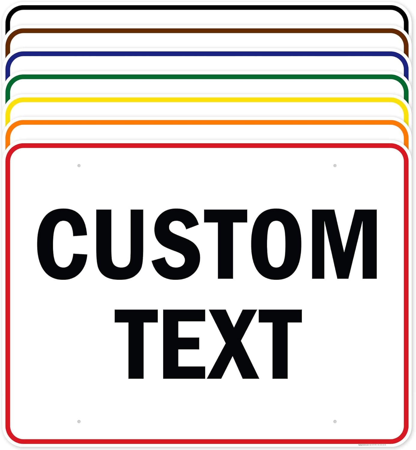 Custom Sign for Business, Personalized Logo and Text Outdoor Use