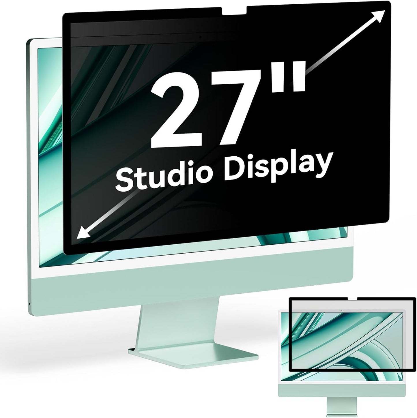 Privacy Screen for iMac 27 Inch Monitor - Anti Glare Filter