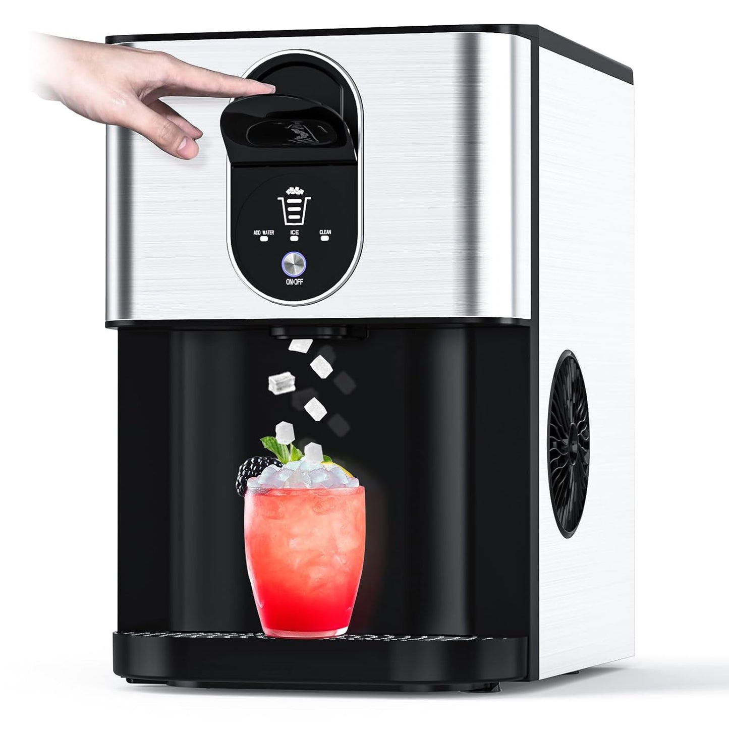 Portable Nugget Ice Maker for Home and Kitchen Use - 44 lbs/Day