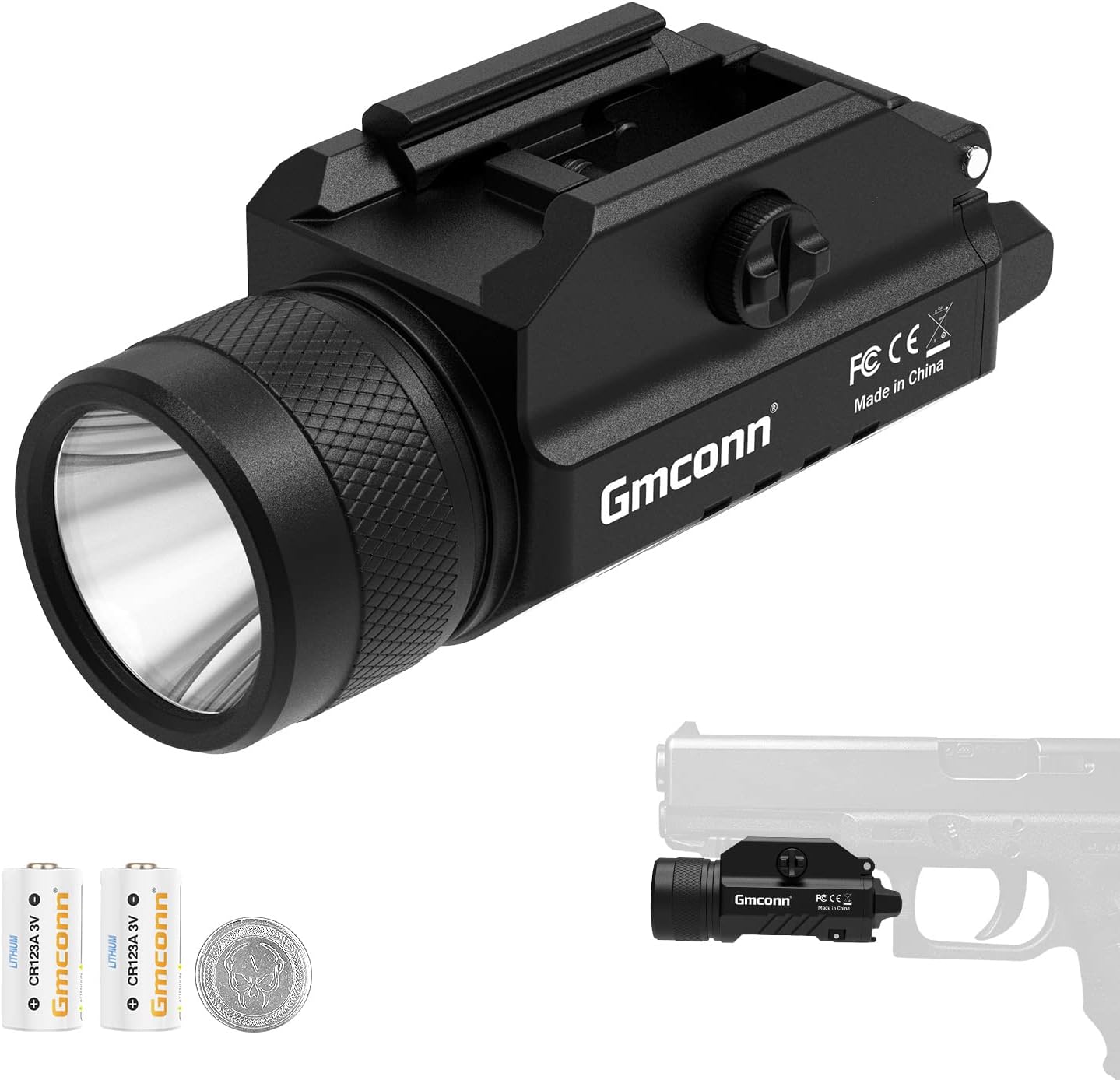 Gmconn 1200 Lumens Rail Mounted Compact Pistol Light Review