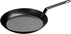 Lodge CRS12 Carbon Steel Skillet - 12-inch Pre-Seasoned Cookware