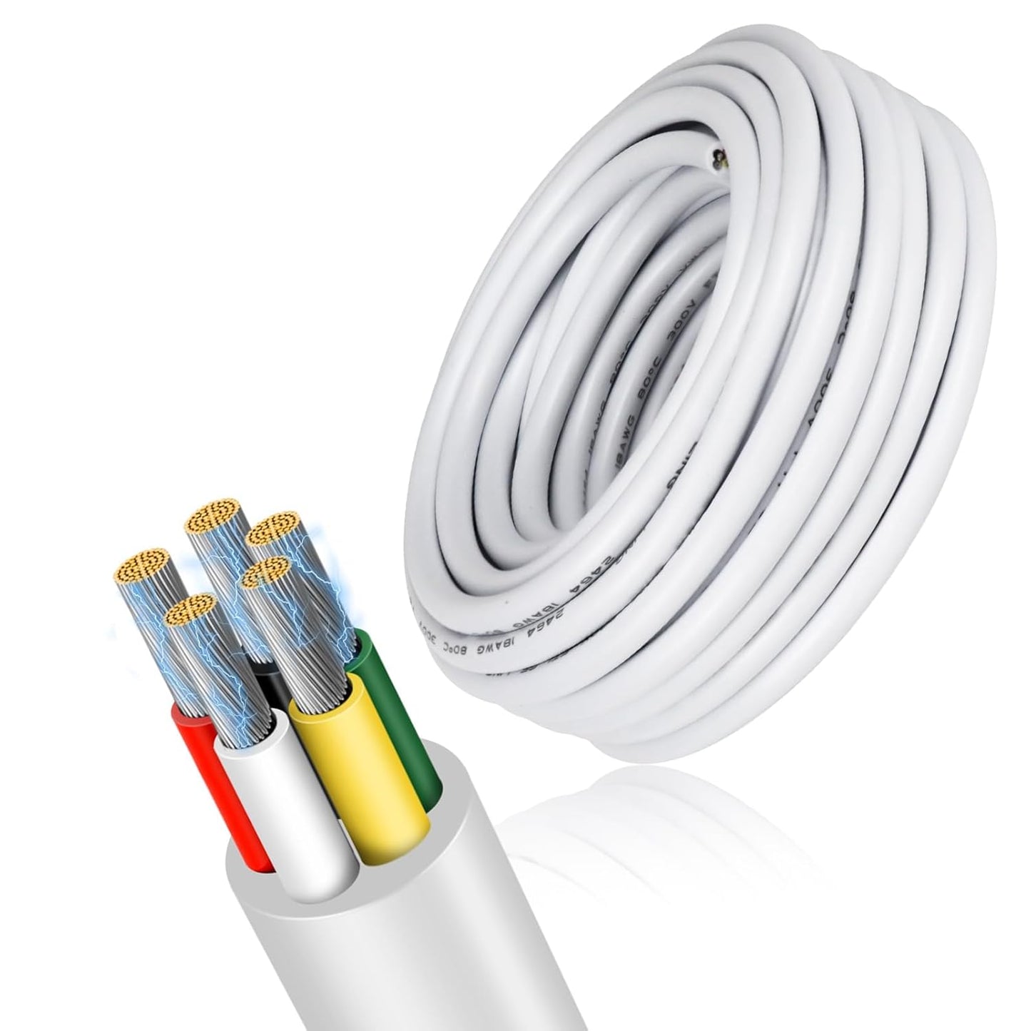 18 Gauge 5 Conductor Electrical Wire for Versatile Applications