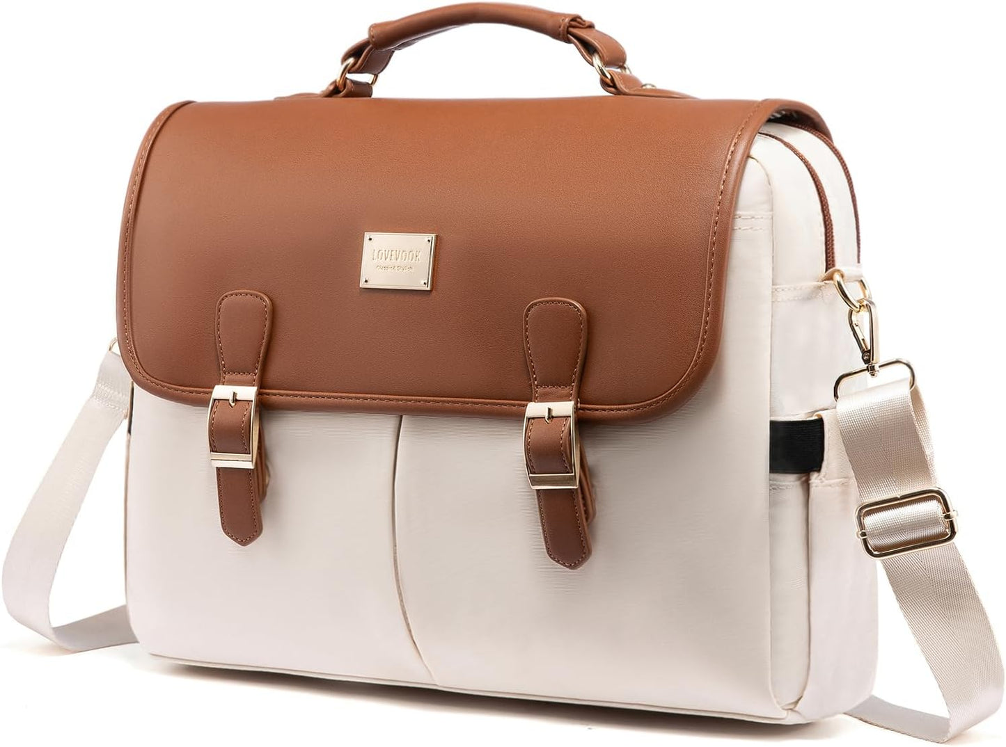 LOVEVOOK Laptop Bag for Women, Stylish 15.6 inch Briefcase