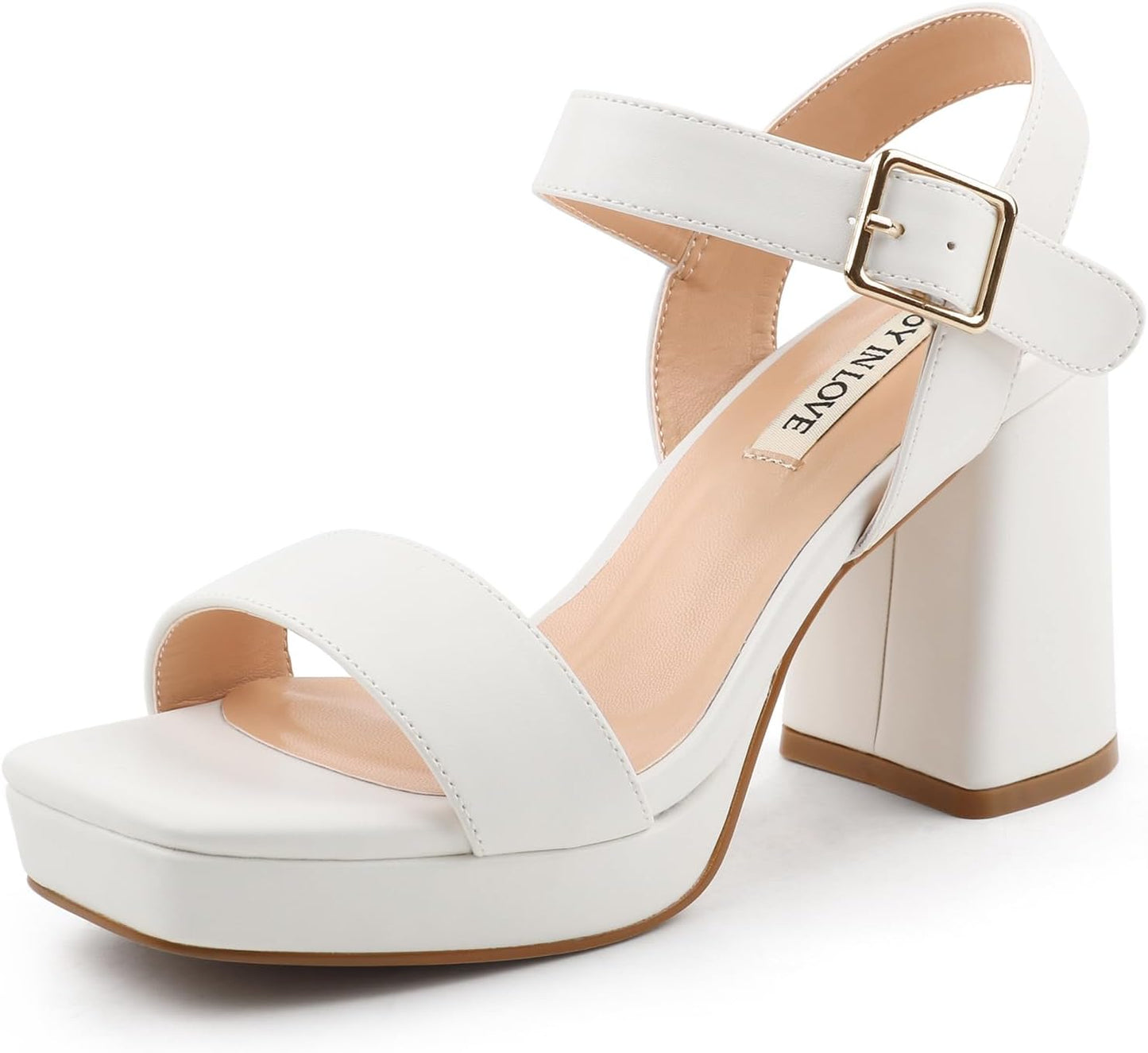 JOY IN LOVE Women's Chunky Platform High Heels Sandals Review