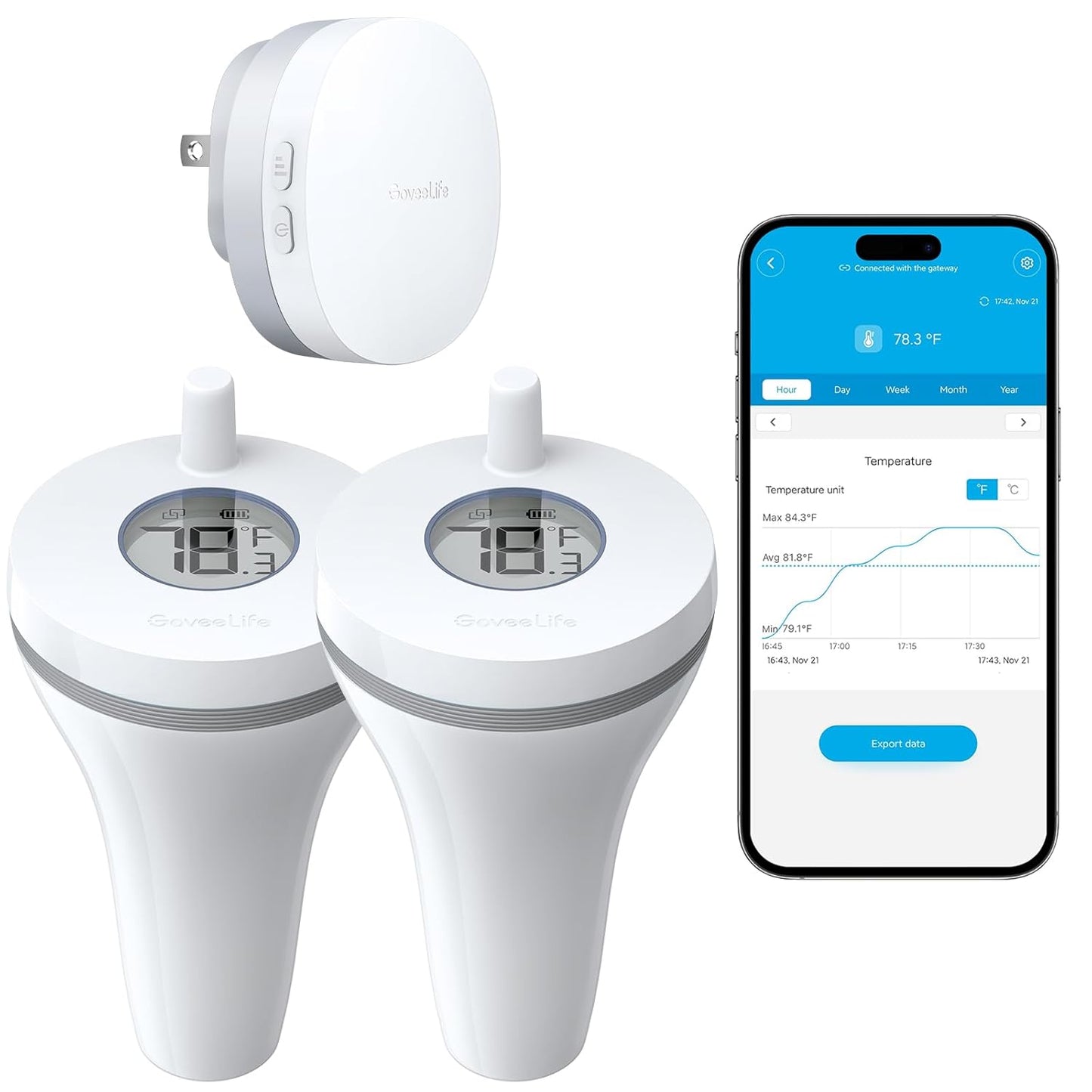GoveeLife Smart Pool Thermometer for Accurate Water Monitoring
