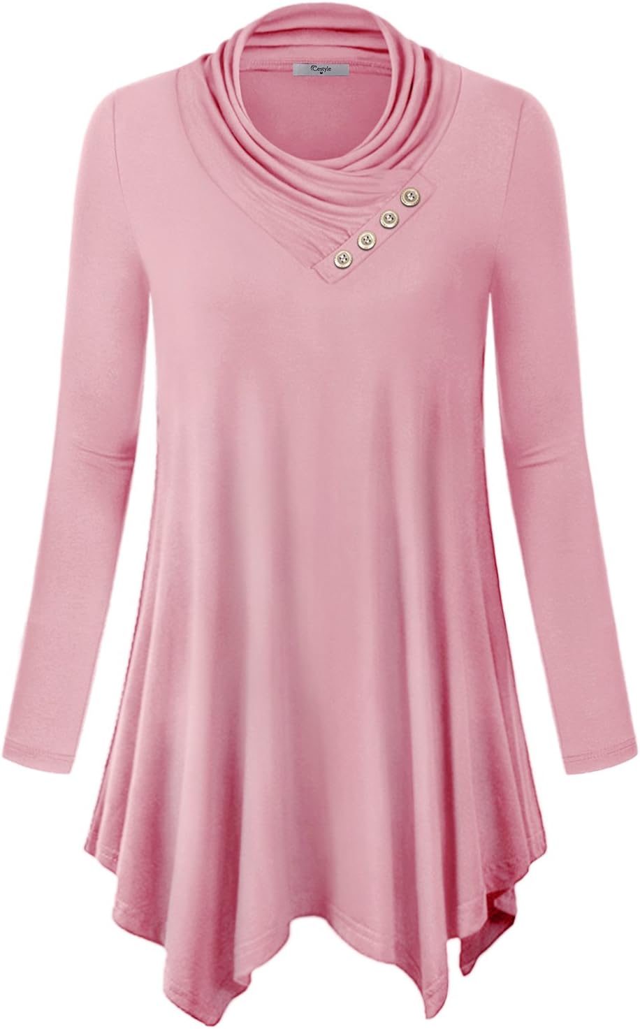 Cestyle Womens Fall Long Sleeve Cowl Neck Tunic Top Review
