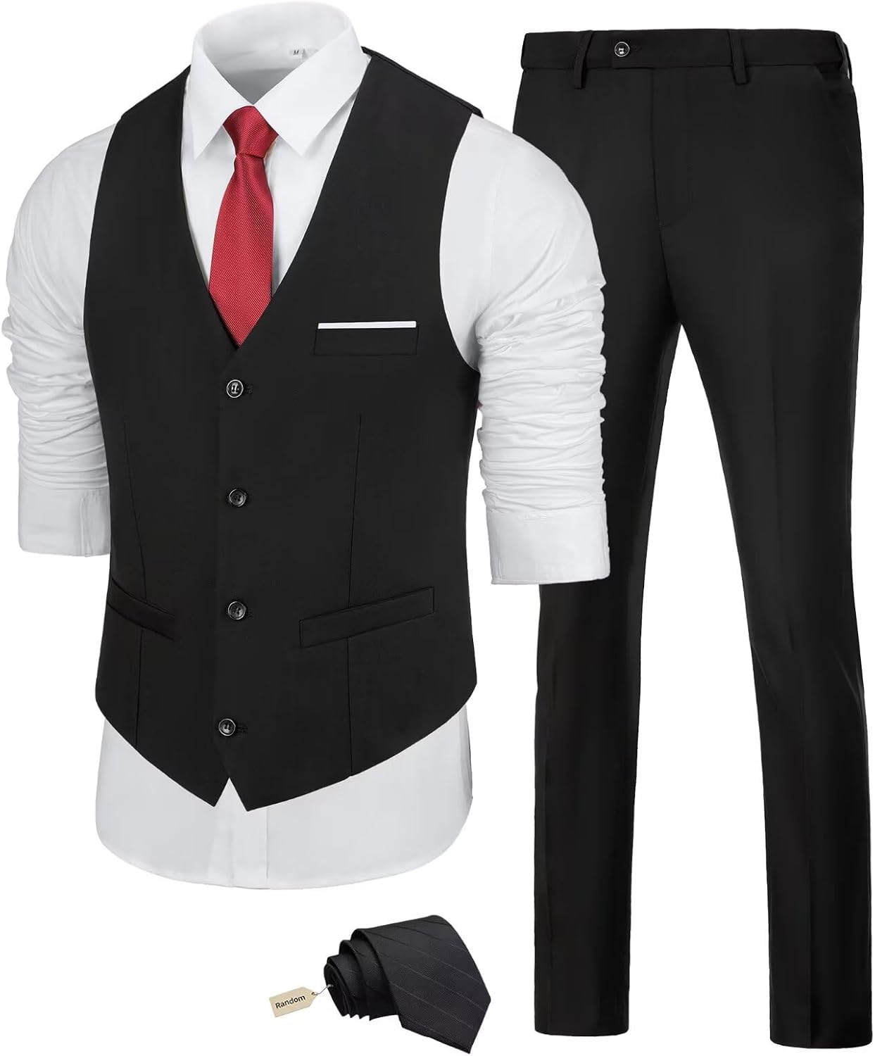 Men's Slim Fit 2 Piece Suit Set for Weddings and Business Events