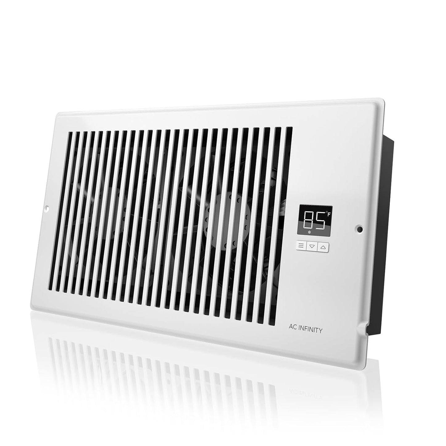 AC Infinity AIRTAP T6 White Register Booster Fan for 6 x 12 Ducts