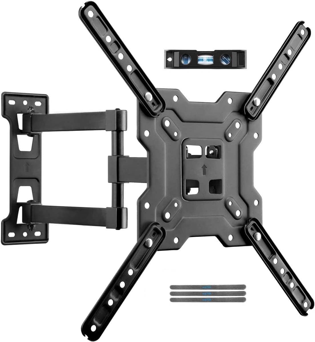 Suptek Swivel TV Wall Mount - Full Motion, 55lbs Capacity