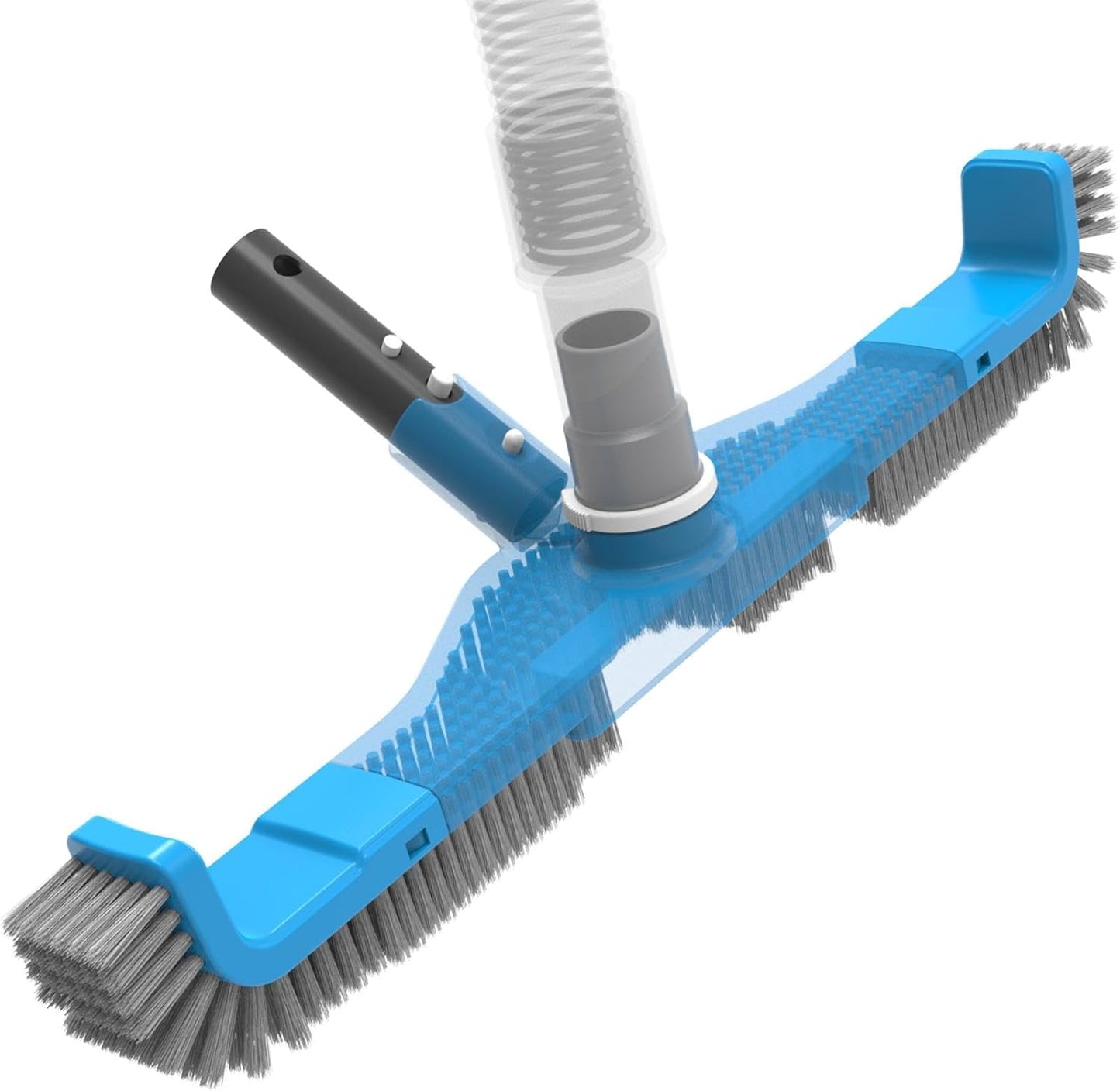 20 Inch 2 in 1 Pool Brush Vacuum Head for Efficient Cleaning