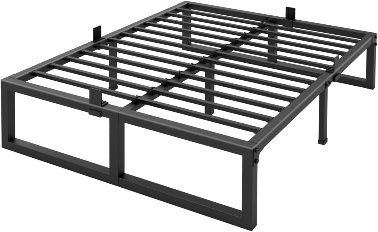 California King Bed Frame with Heavy Duty Metal Support
