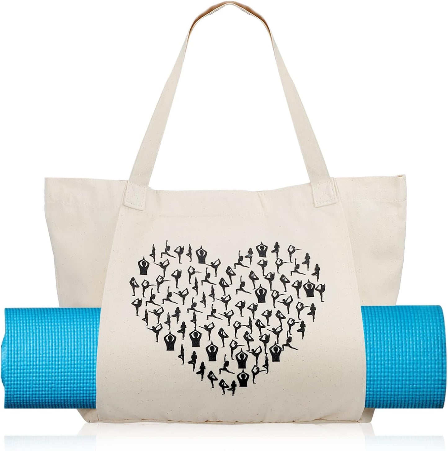 Yoga Mat Tote Bag with Mat Carrier Pocket by Saintrygo