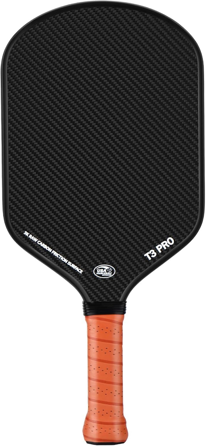 Pickleball Paddle with 3K Raw Carbon Fiber for Ultimate Performance