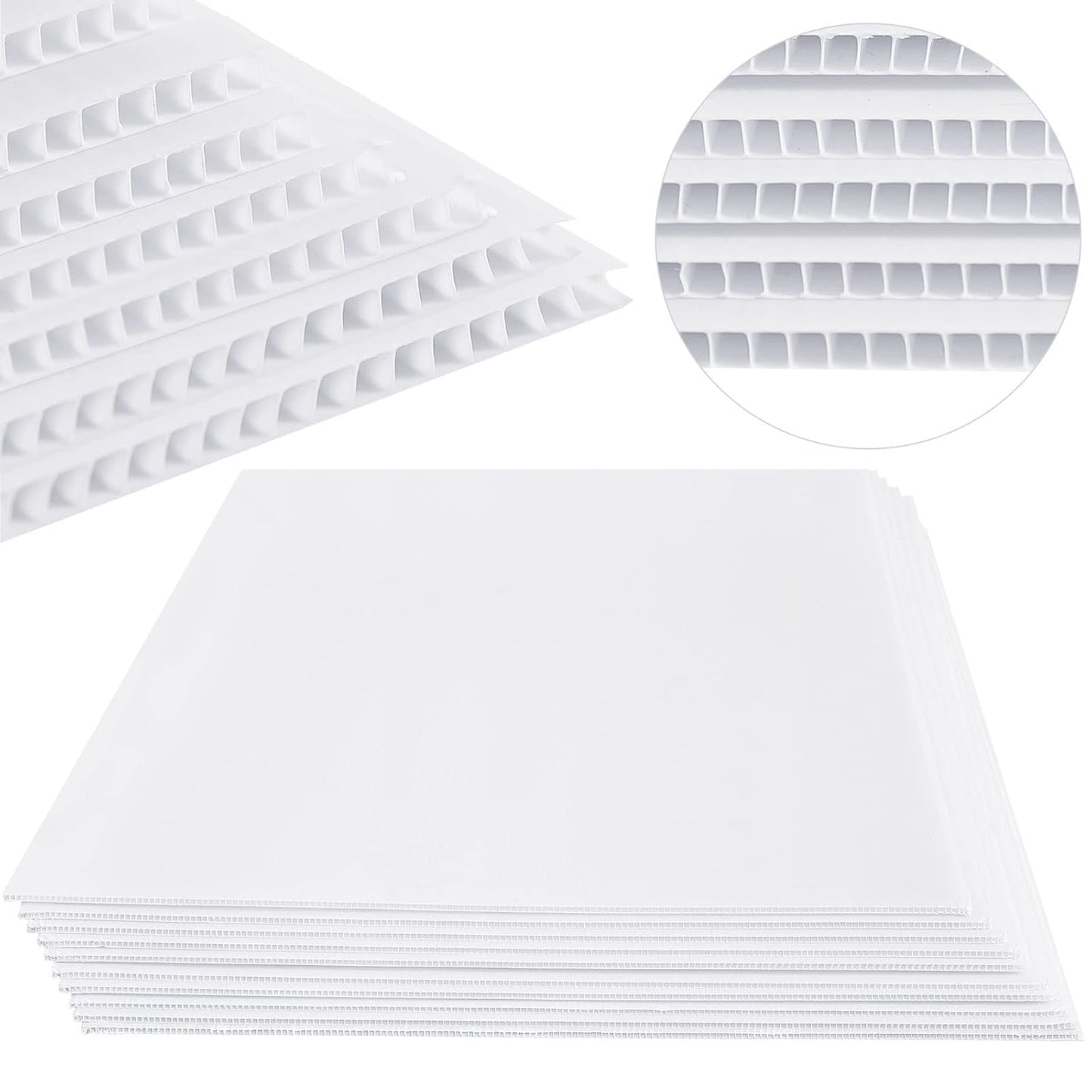 Durable 20 Pcs 24 x 36 Inches Corrugated Plastic Sheets for Signs