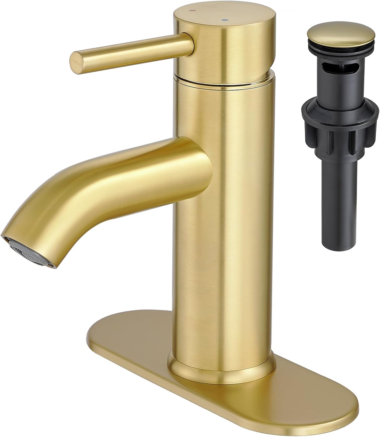 VOTON Brushed Gold Bathroom Faucet with Modern Design Features