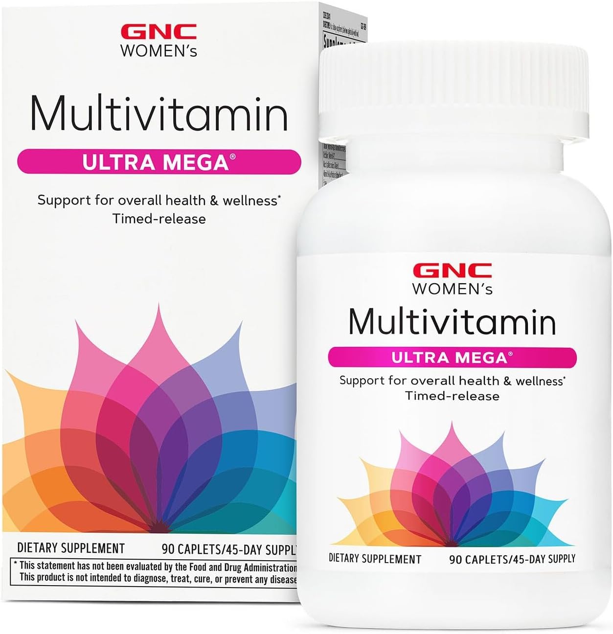 GNC Womens Ultra Mega Multivitamin Caplets for Immune Support