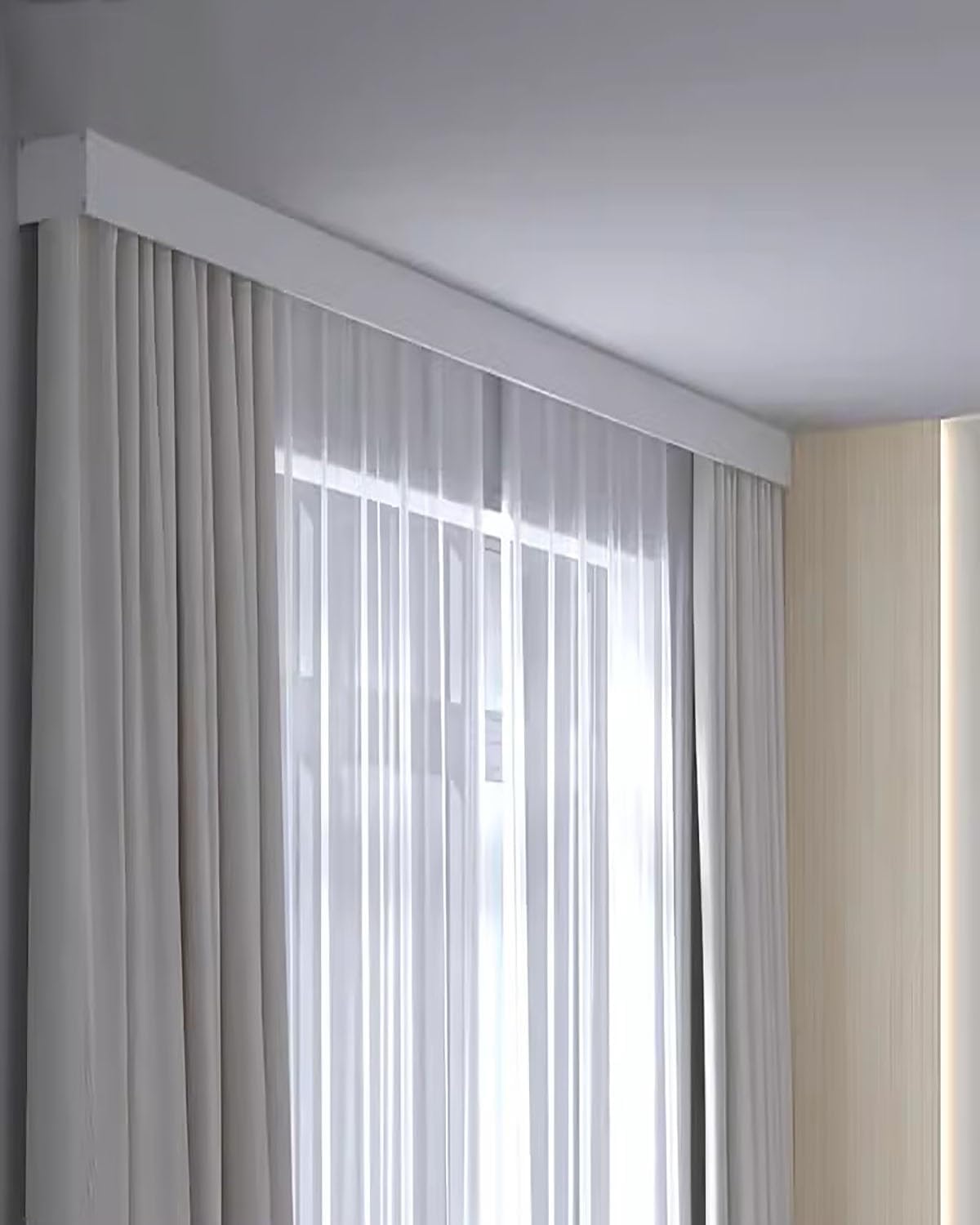 Elitix Heavy-Duty 16ft Curtain Track - Easy Install!