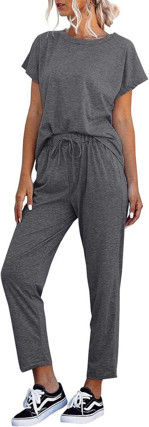 Eurivicy Women's 2 Piece Outfits Sets for Casual Summer Wear