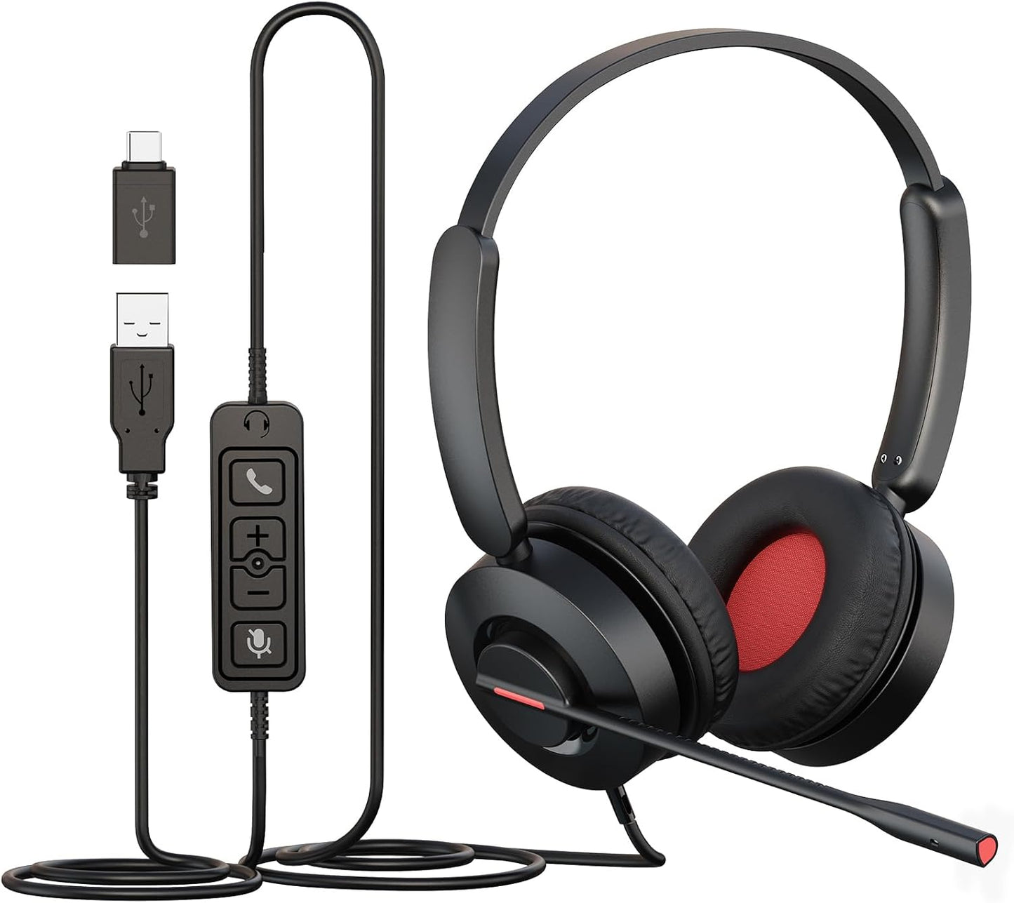 MAIRDI USB Headset with Microphone for Clear Business Calls