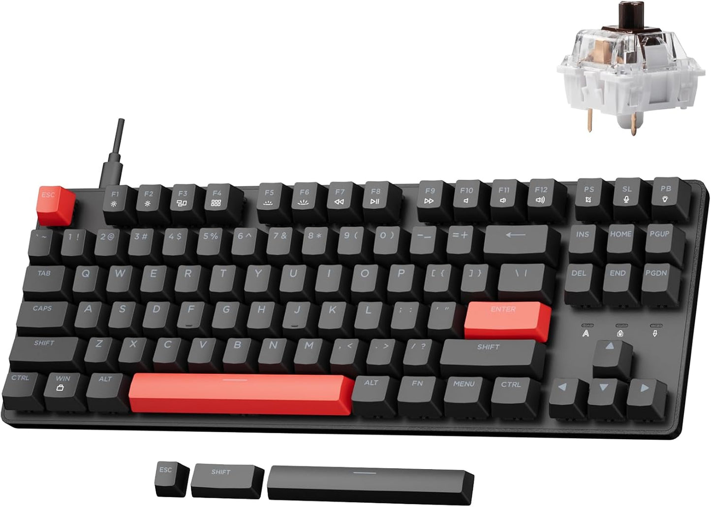 LEMOKEY X1 Wired Mechanical Keyboard with QMK Programmable Layout
