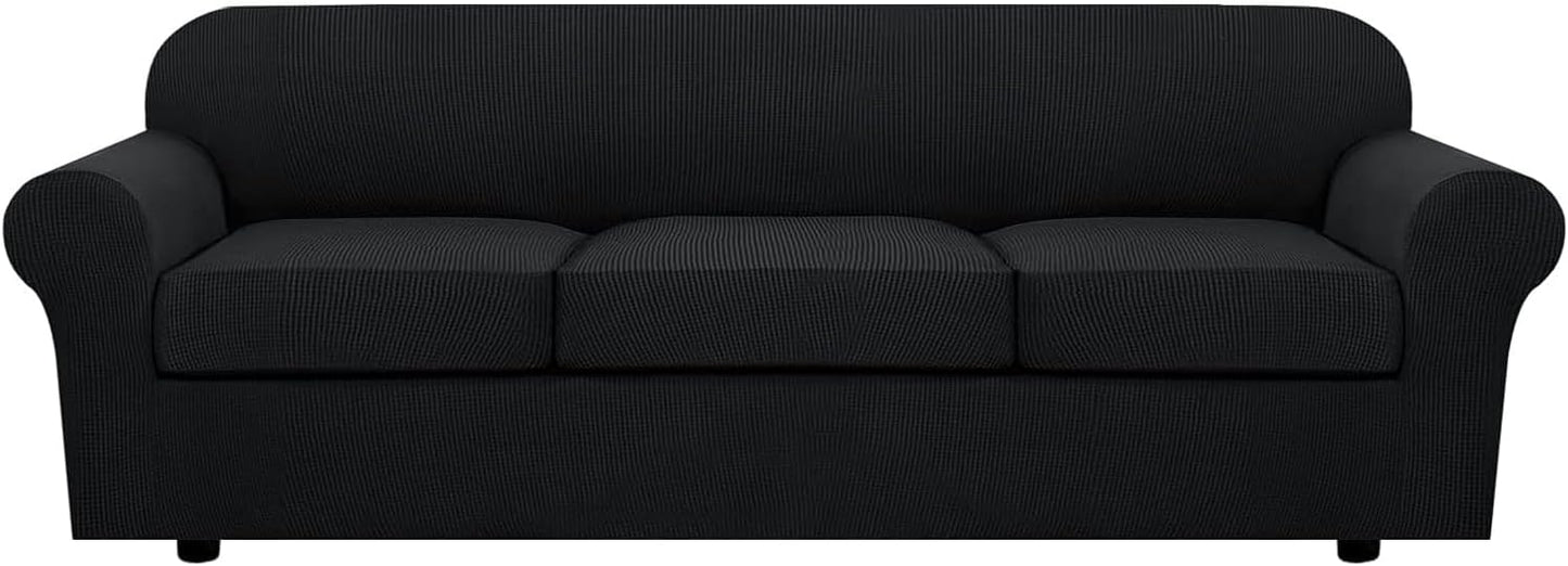 H.VERSAILTEX 4 Piece Stretch Sofa Covers for Large Sofas